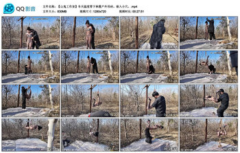 【山鬼工作室】冬天温度零下林霞户外吊砖。嵌入小穴。