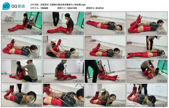 【冰悦原创】芭蕾舞长靴皮裙直臂驷马口球放置