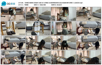 【【荷露】微剧情】COS崩坏 流萤 误入活绳屋 自动紧缚绳陷阱抓住逃走再被抓回驷马绑凳子