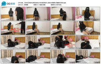 【【佳怡】她的礼物是拘束衣】再次被忽悠穿上拘束衣带脚铐 折腿缚关家里