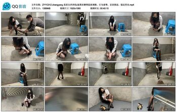 zhangyang 卖淫女洋洋OL装黑丝镣铐监狱调教，行为羞辱，言语挑逗，强迫劳动